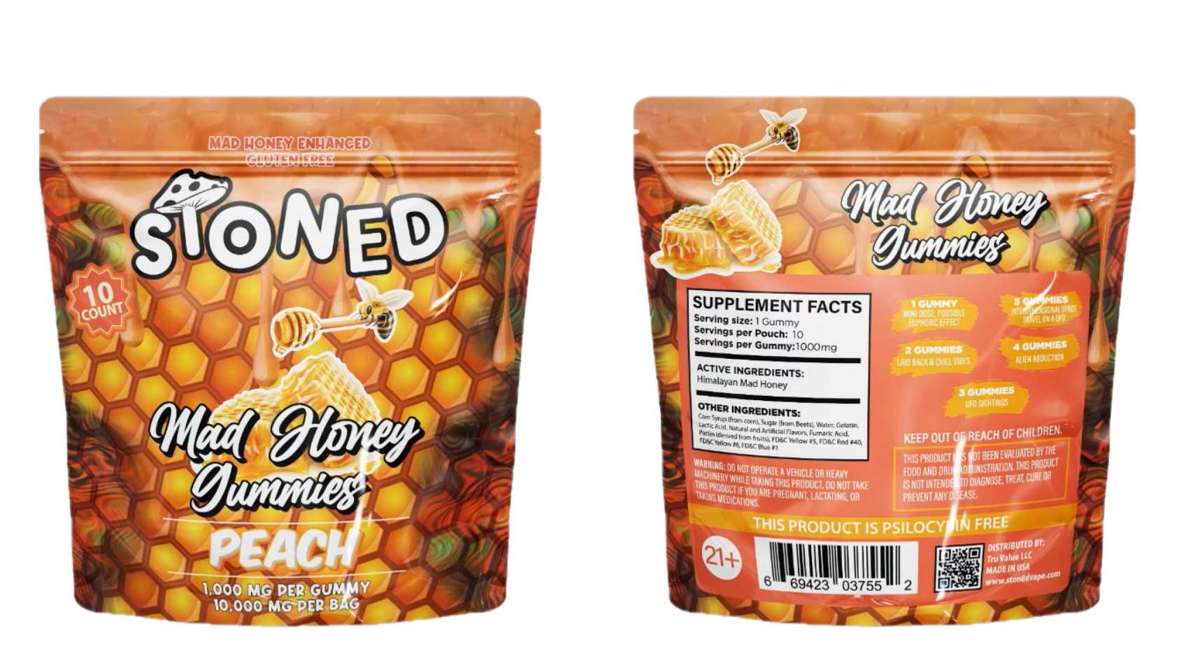 MAD HONEY GUMMIES - PEACH