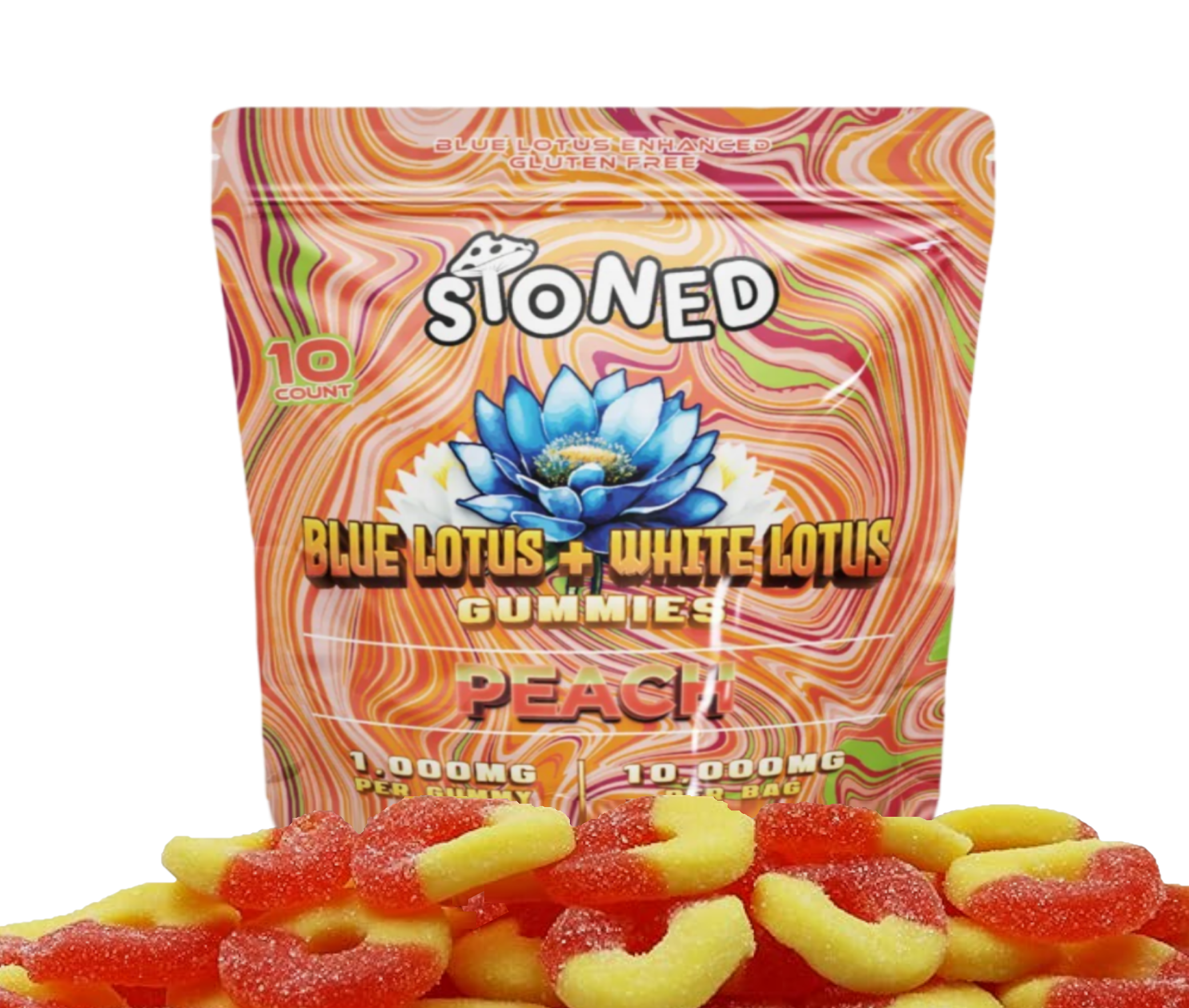 BLUE LOTUS GUMMIES - PEACH