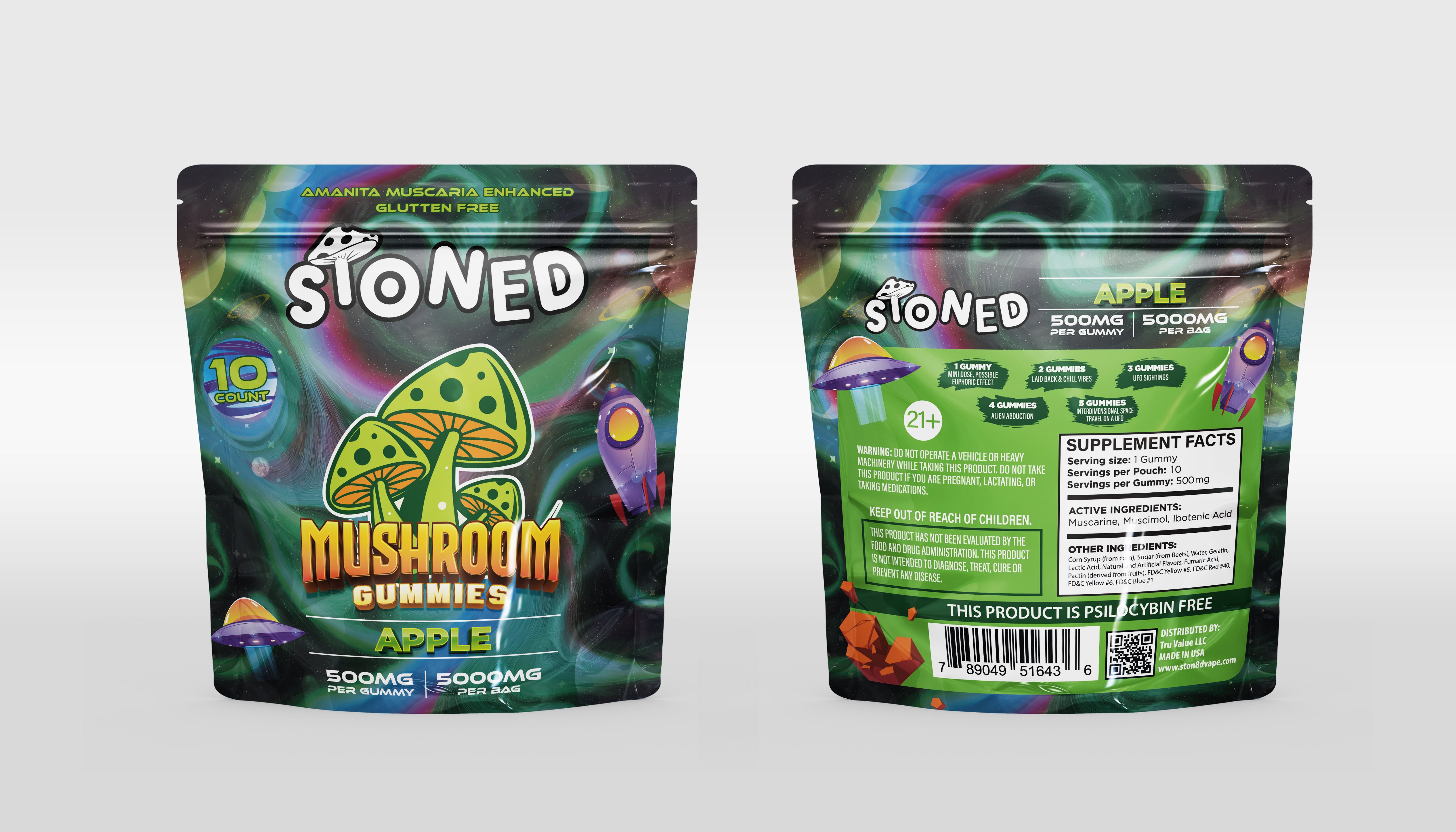 MUSHROOMS GUMMIES - APPLE