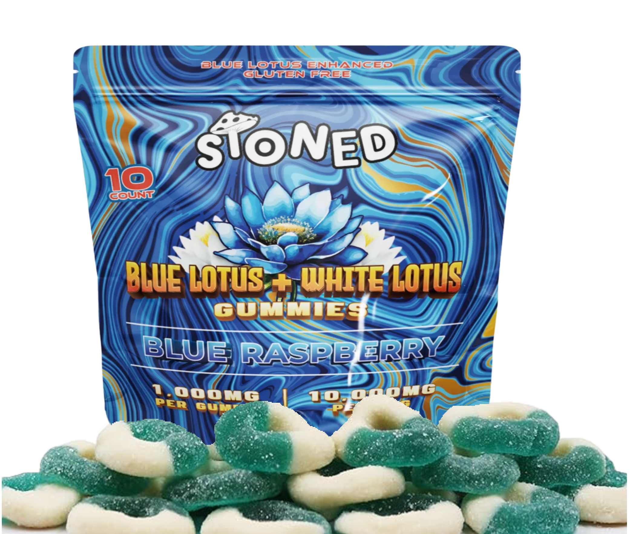 Blue Lotus 10,000mg Gummies 10 count