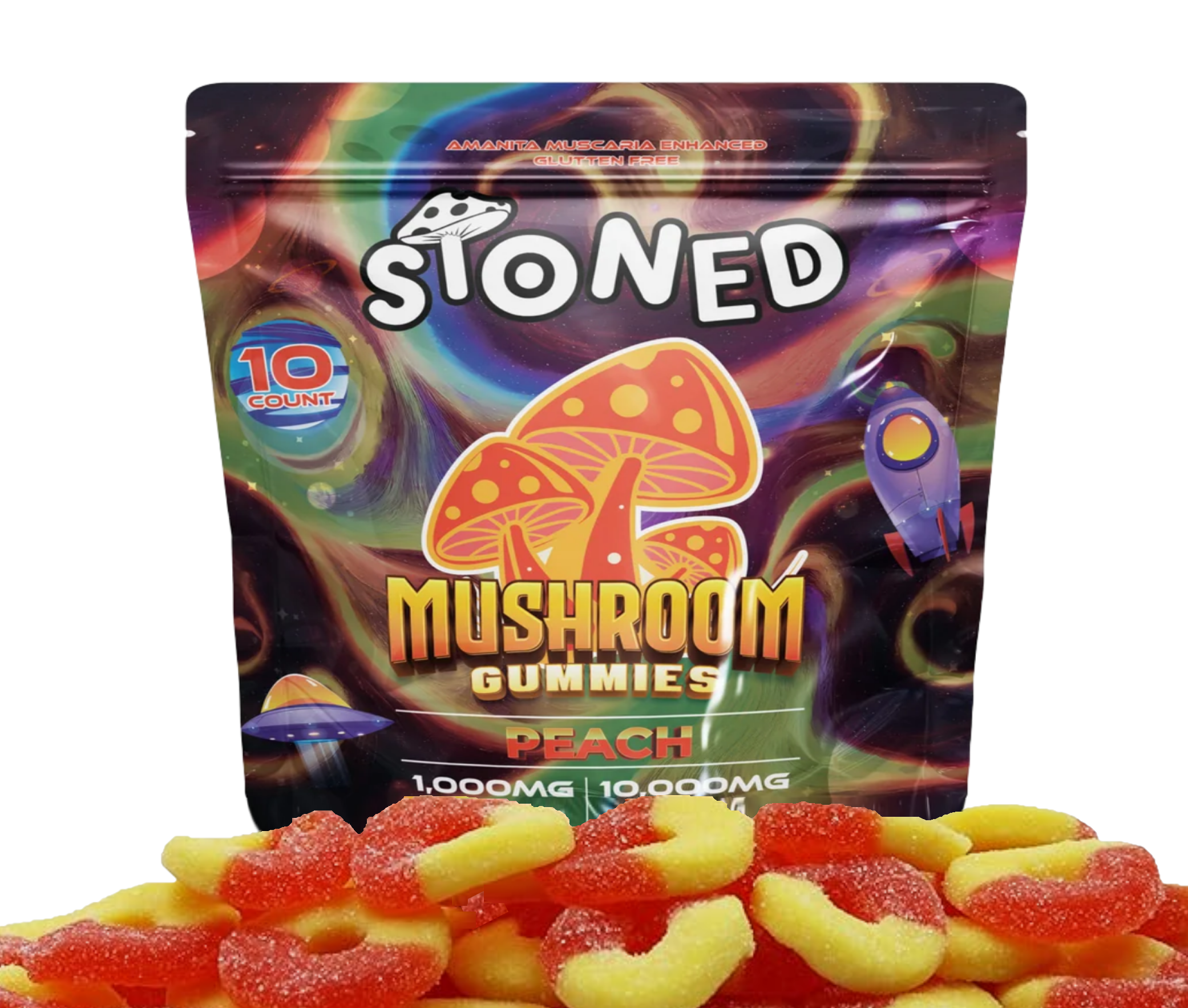 Amanita Muscaria Gummies - Peach